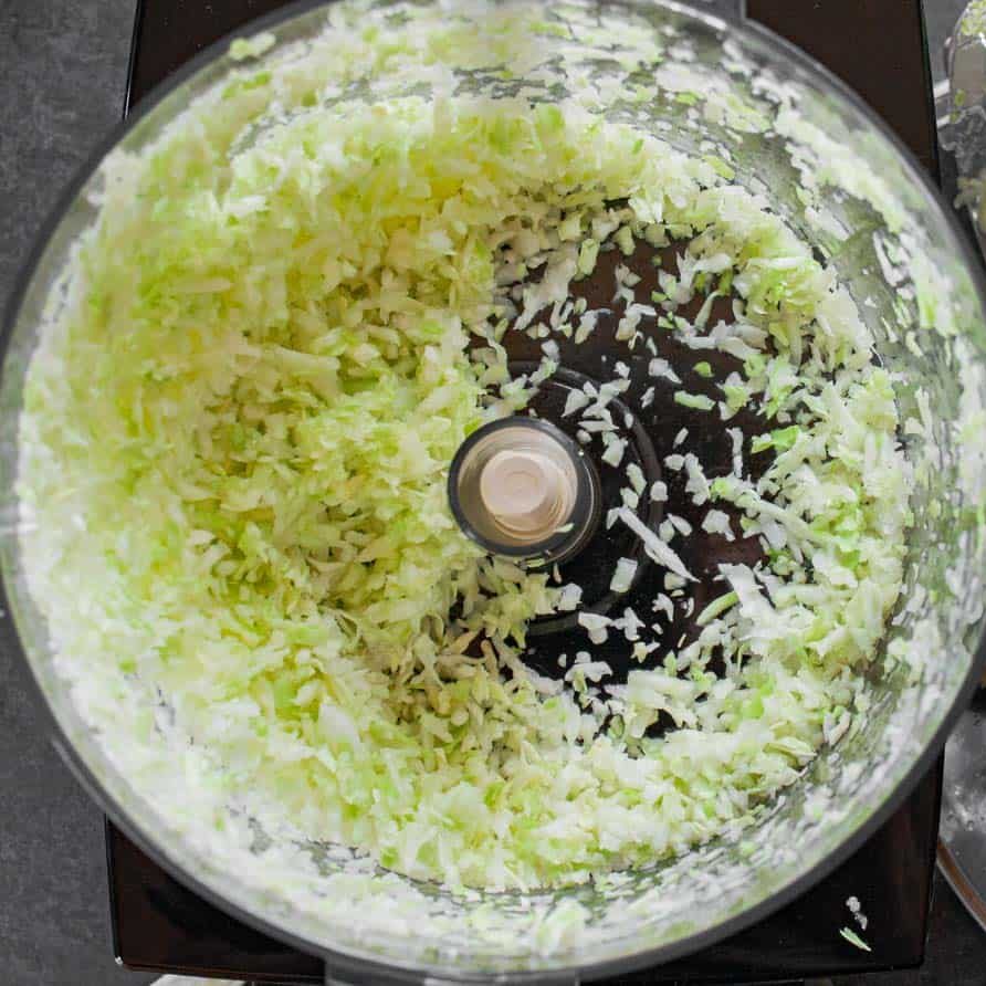 shred cabbage in food processor