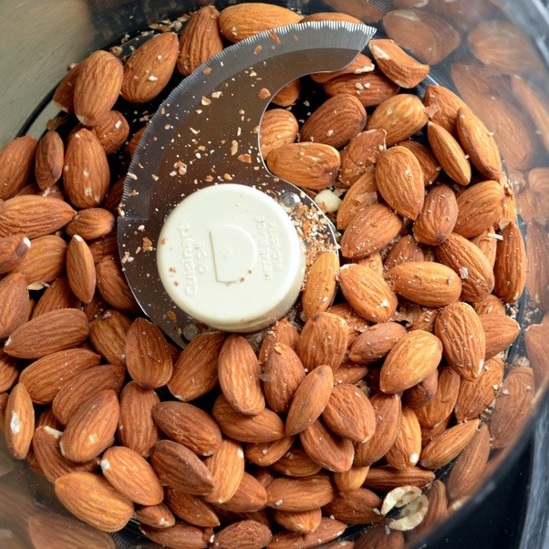 slice almonds in food processor