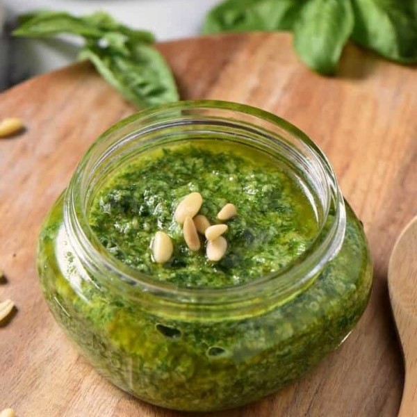 making pesto without a food processor